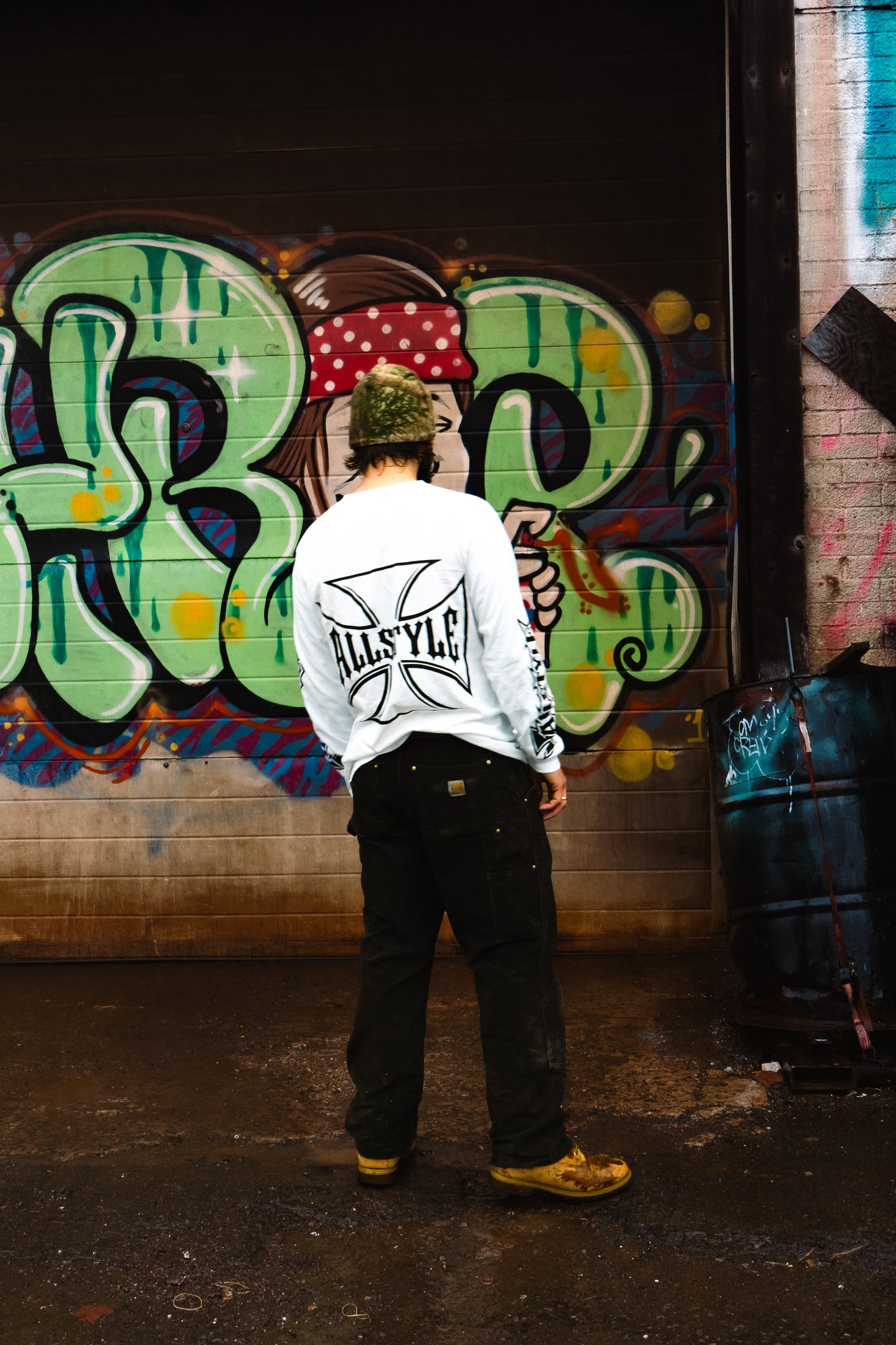 Allstyle chopper long sleeve - white