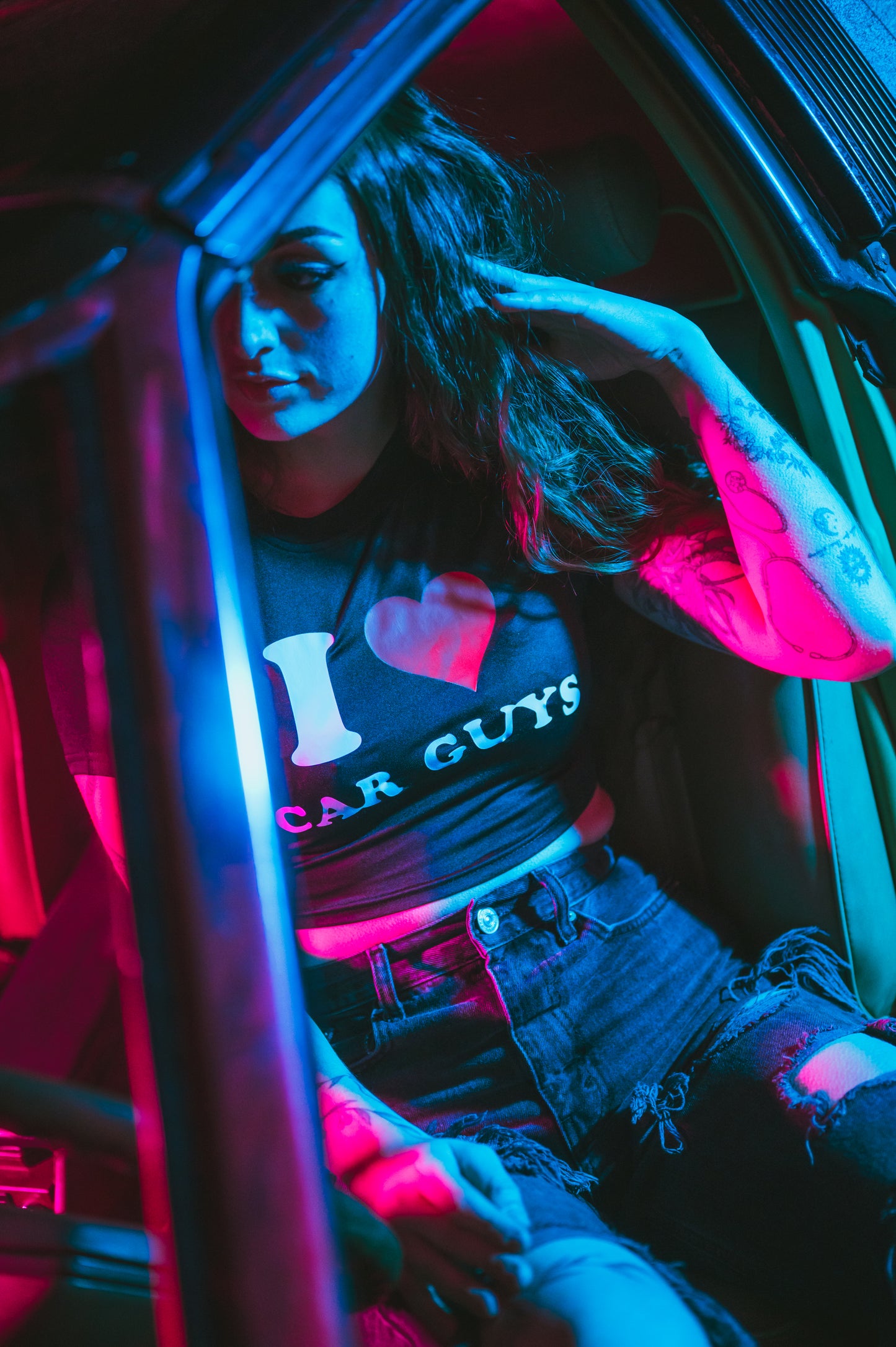 I Heart Car Guys Baby Tee