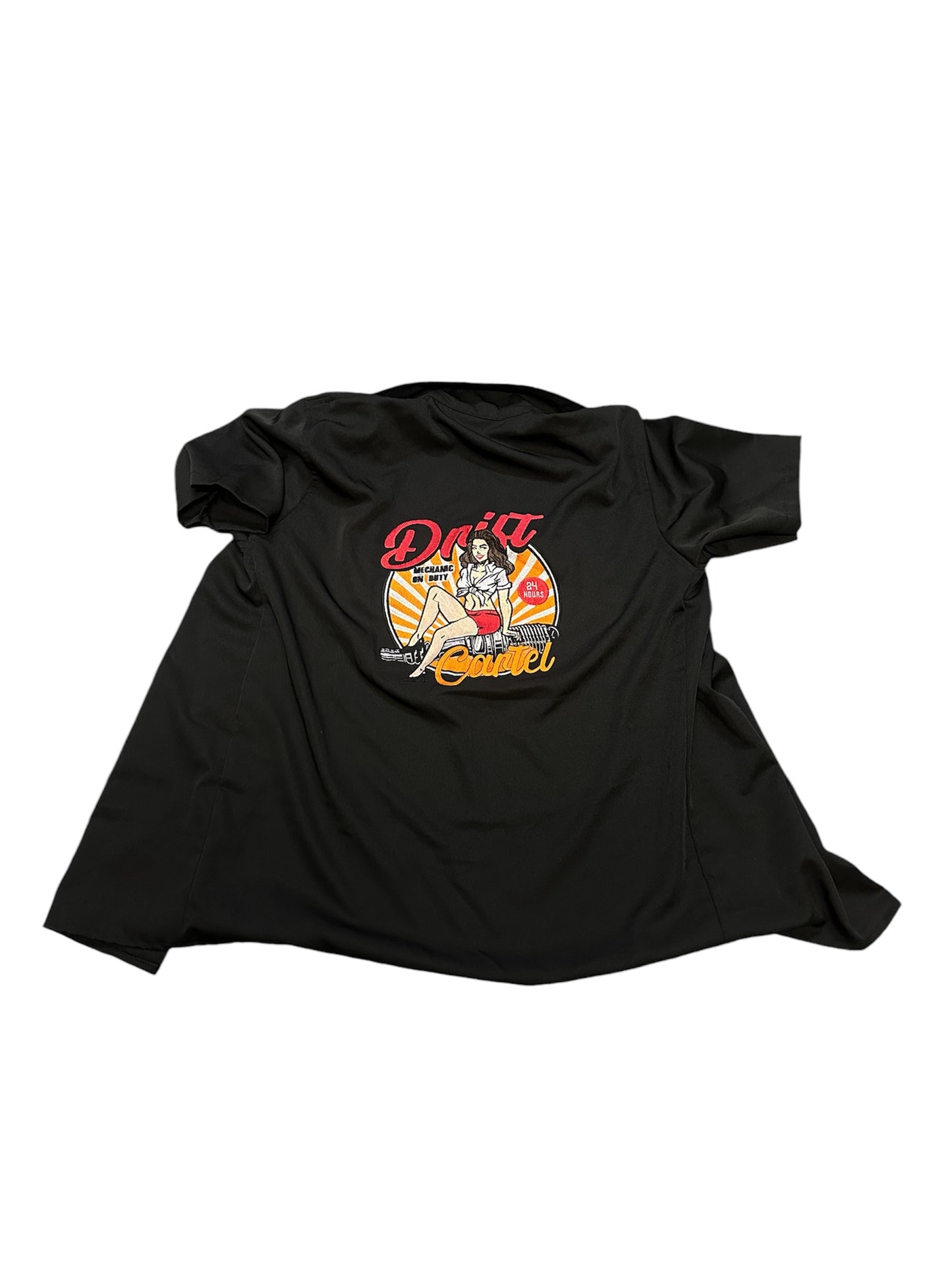 Drift Cartel Mechanic Tee Button Up Size XL