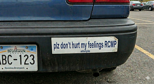 Plz don’t hurt my feelings slap sticker