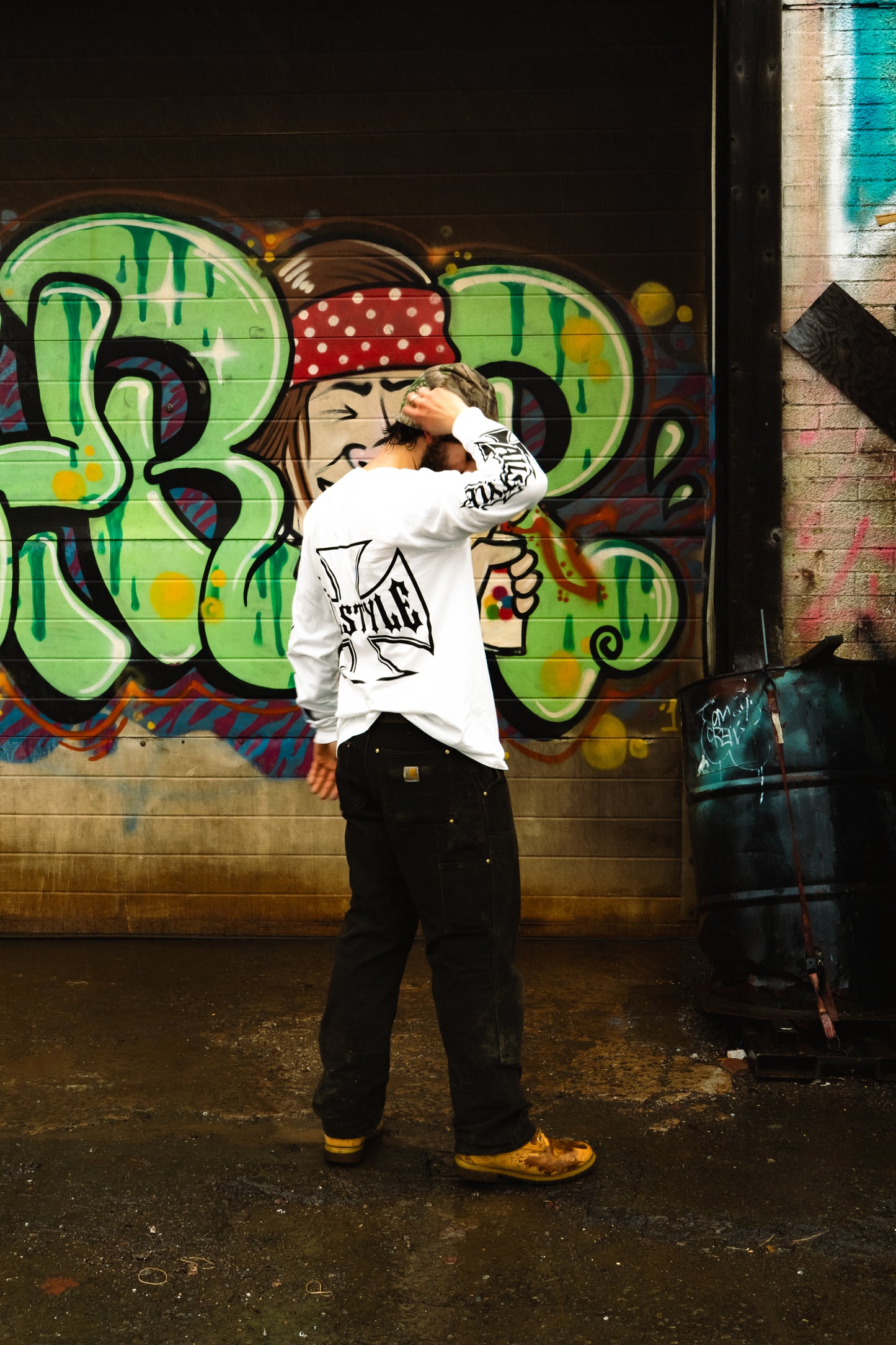 Allstyle chopper long sleeve - white