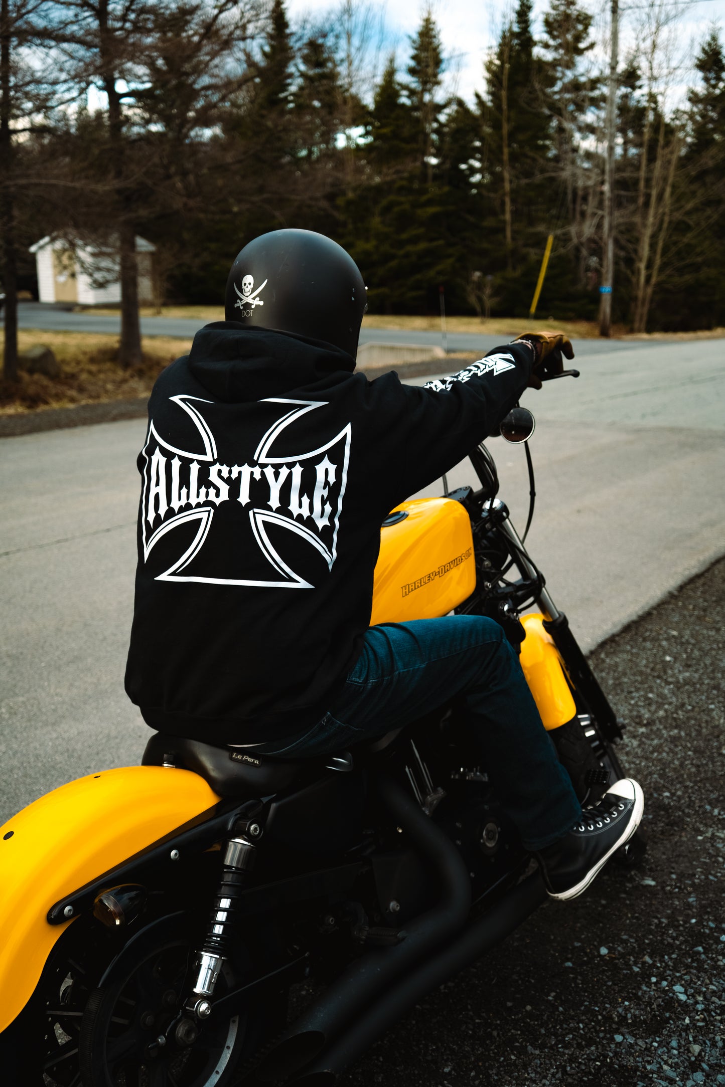 Allstyle chopper hoodie - black