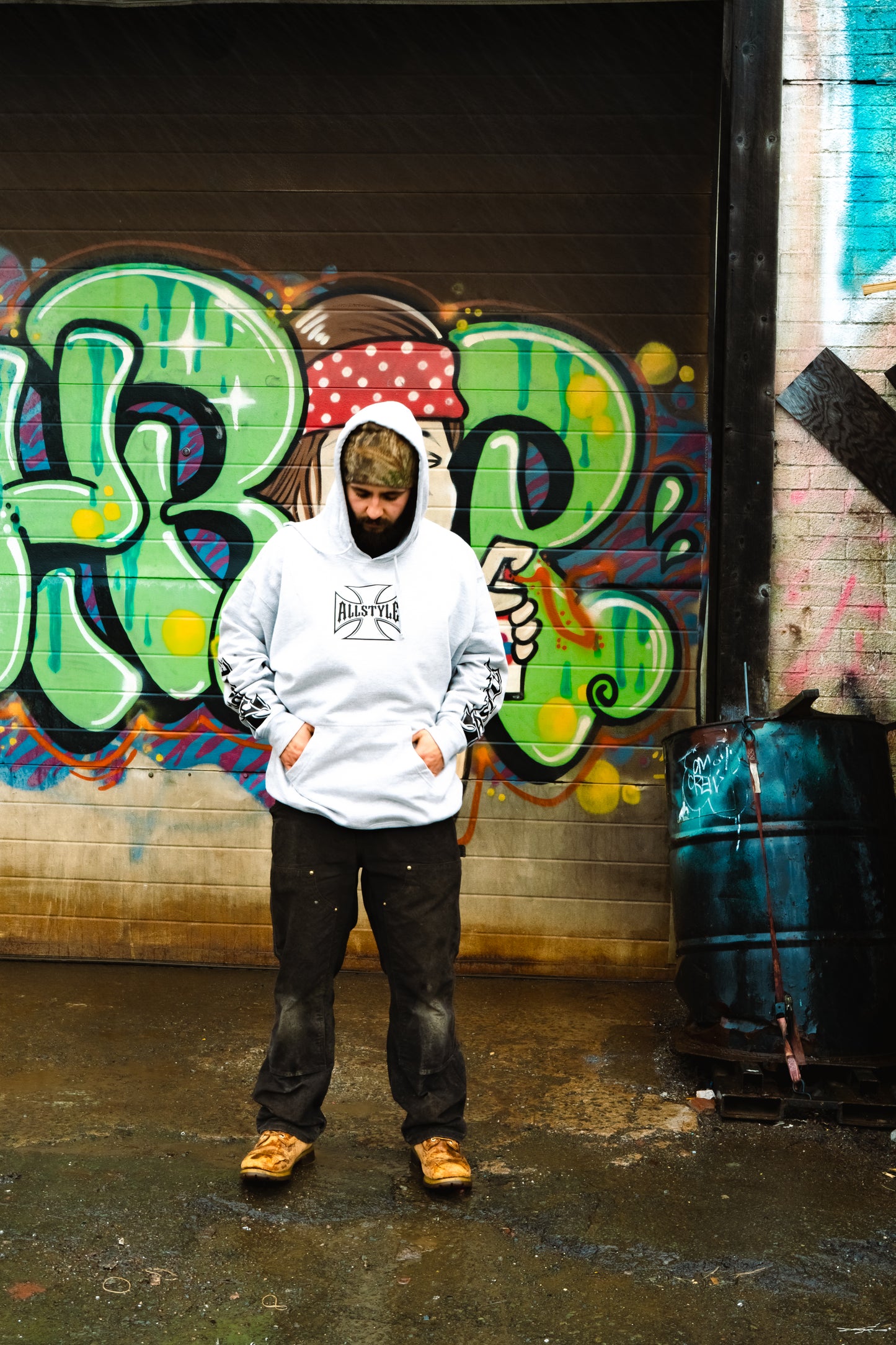 Allstyle chopper hoodie - grey
