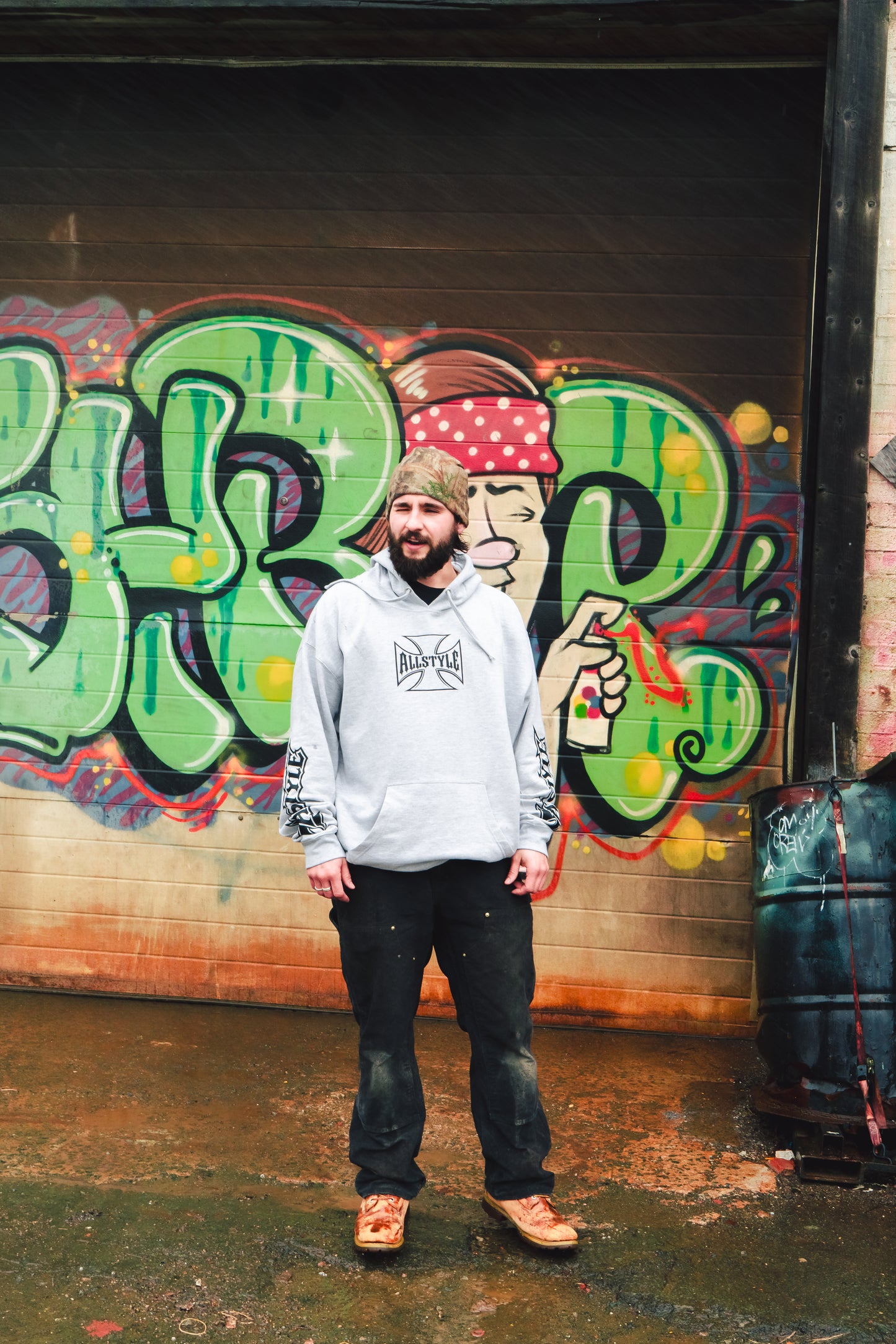 Allstyle chopper hoodie - grey