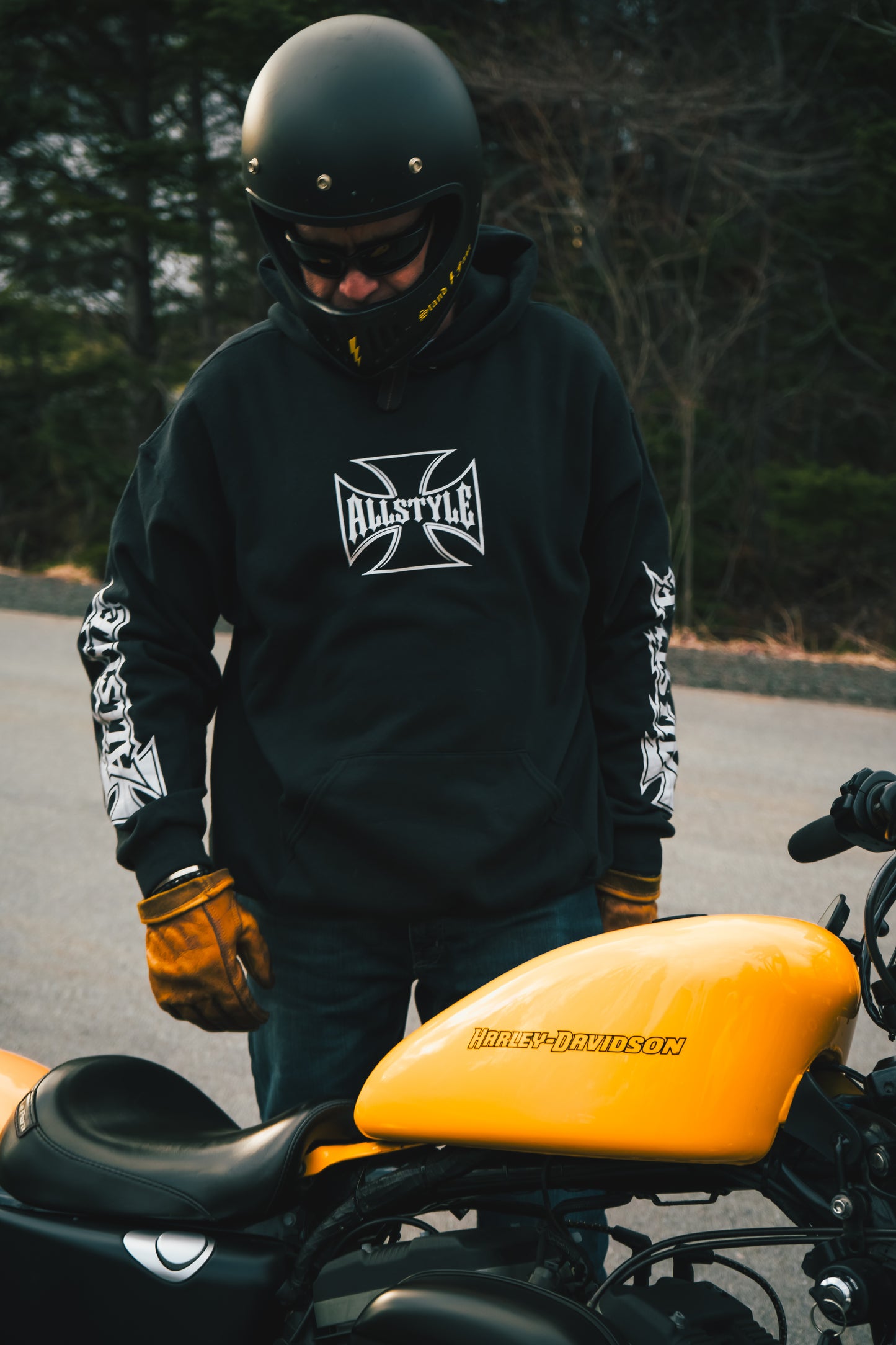 Allstyle chopper hoodie - black