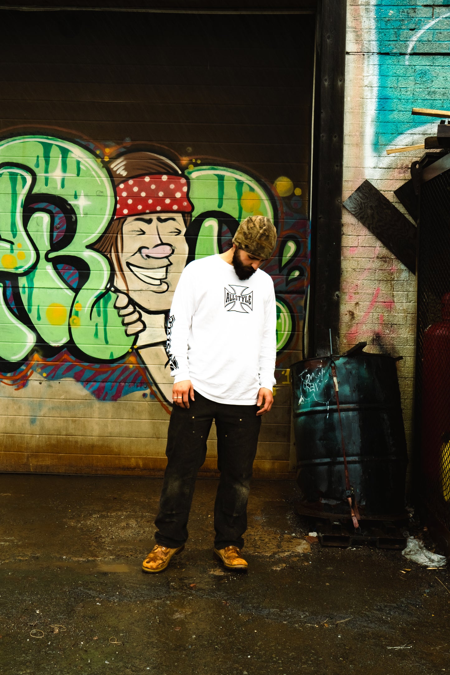 Allstyle chopper long sleeve - white