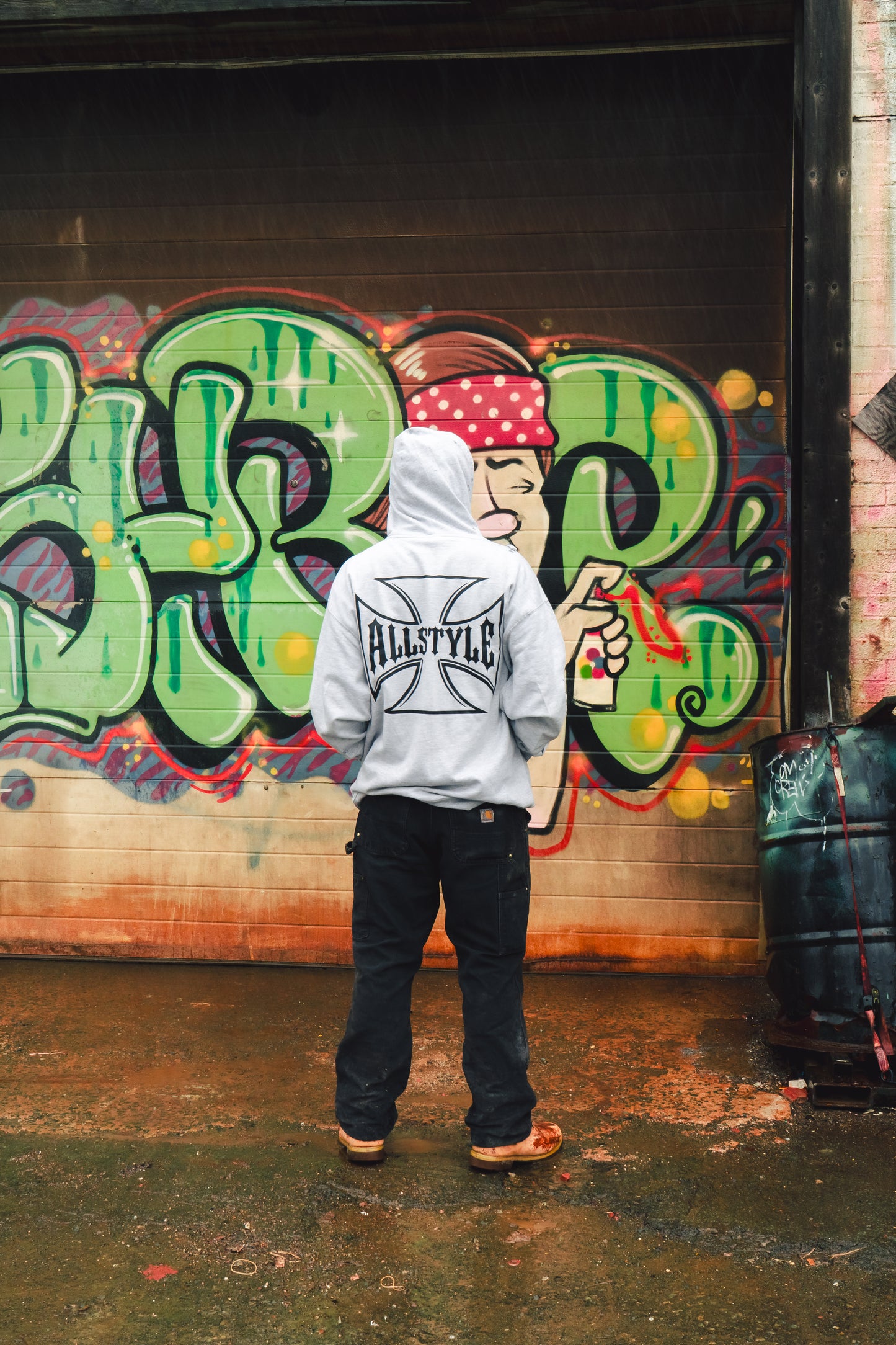 Allstyle chopper hoodie - grey