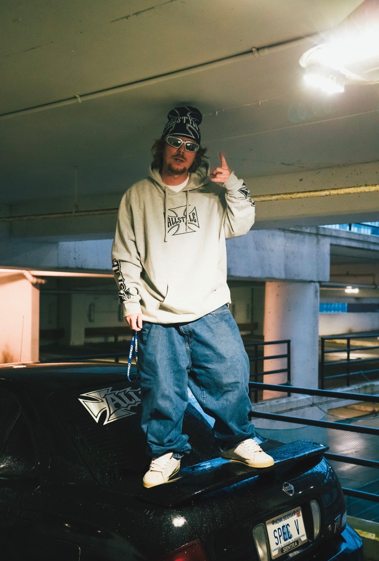 Allstyle chopper hoodie - grey