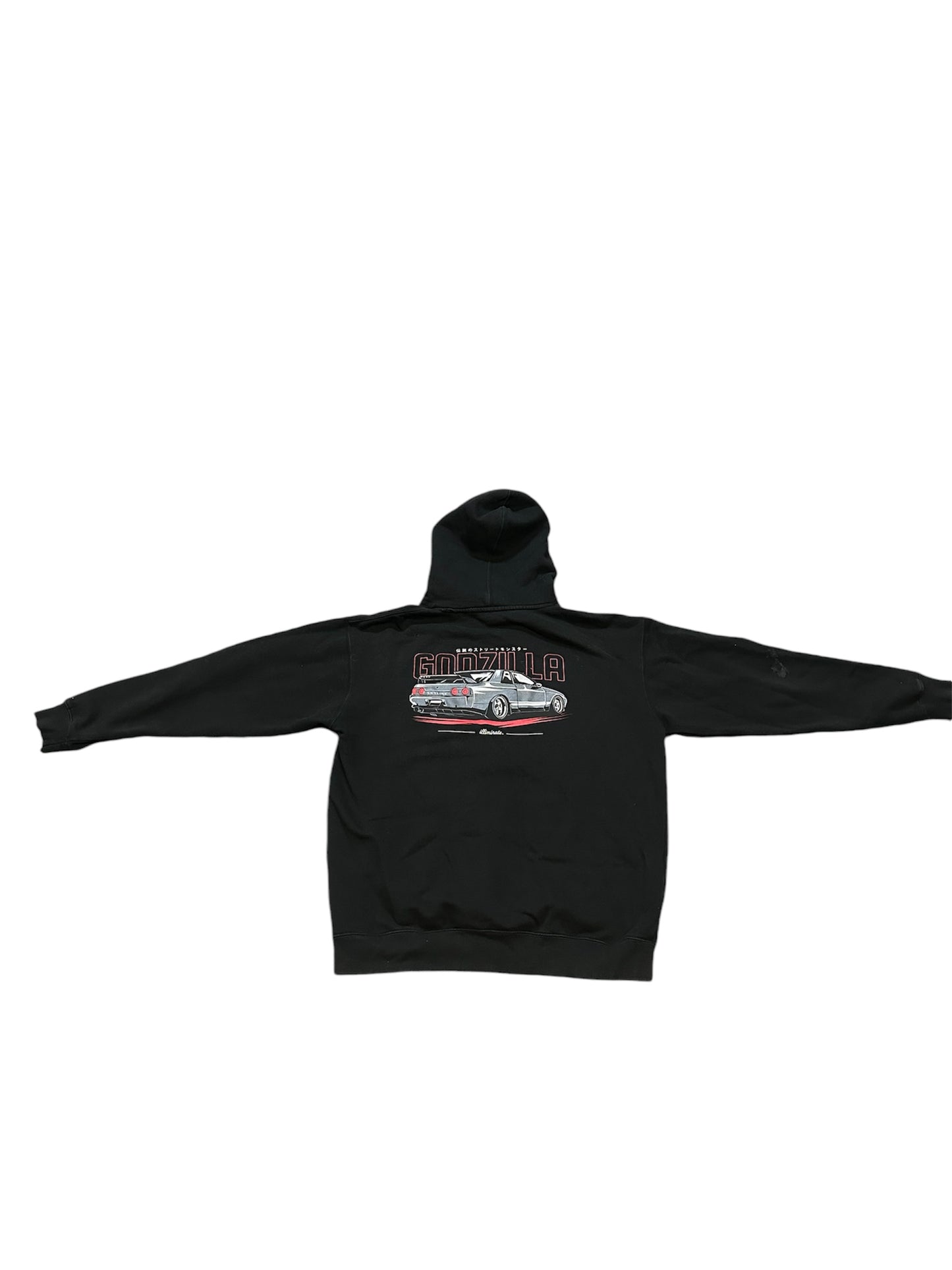 Illiminate R32 Godzilla Hoodie Size Large